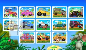 switch游戏《Cars Puzzles Game – Funny Car & Trucks Preschool Jigsaw Education Learning Puzzle Games for B